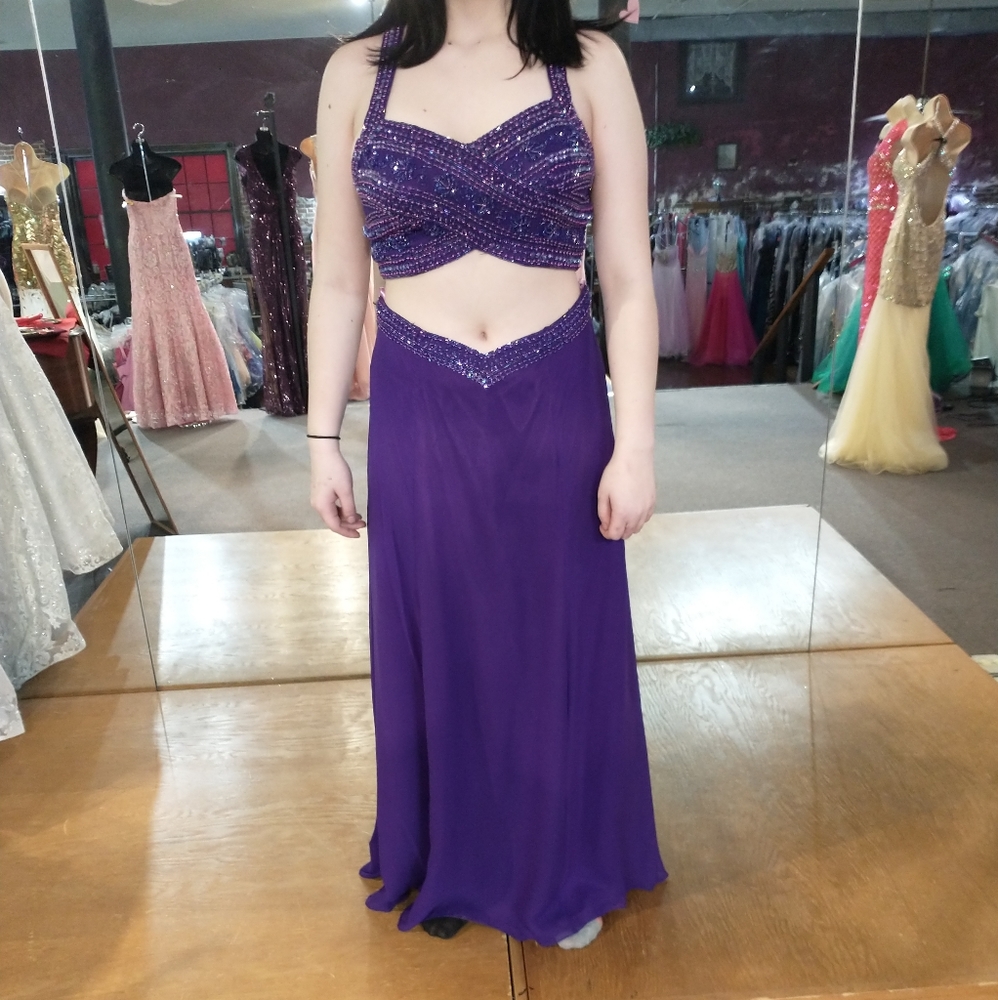 Two piece prom dress